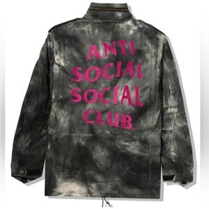 NWT Anti Social Social Club X Alpha Industries M65 Jacket Black Size XL
